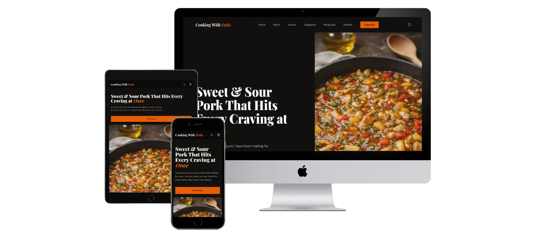 Cooking With Dade website screenshot